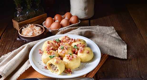 Selchfleischknödel