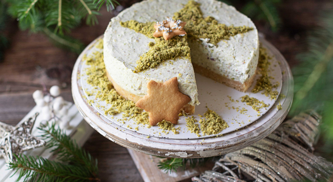 Pistazien Cheesecake ohne Backen