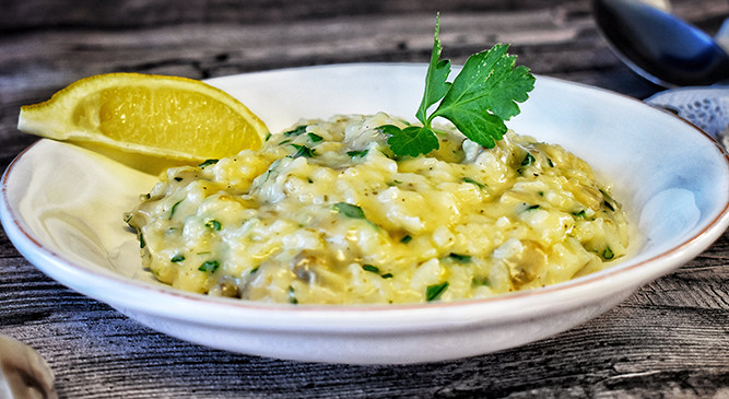 Pilzrisotto mit Alma Rahm