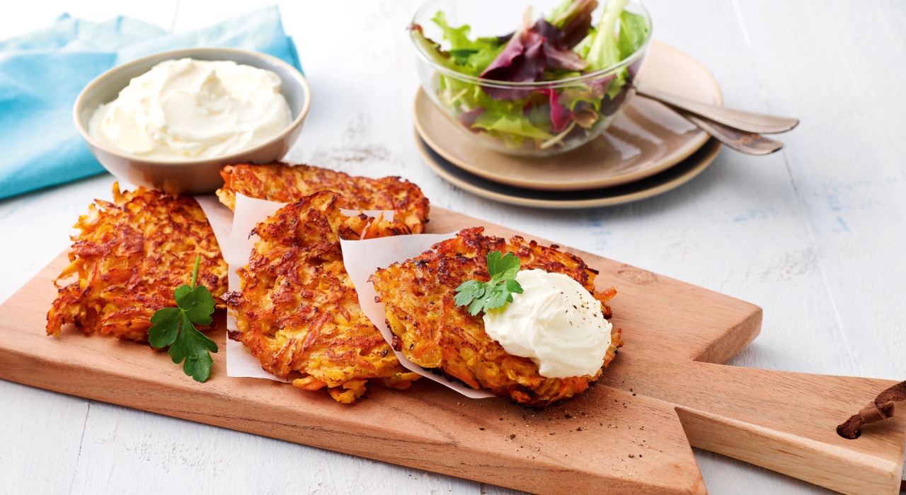 Bunte Wurzelgemüse-Rösti