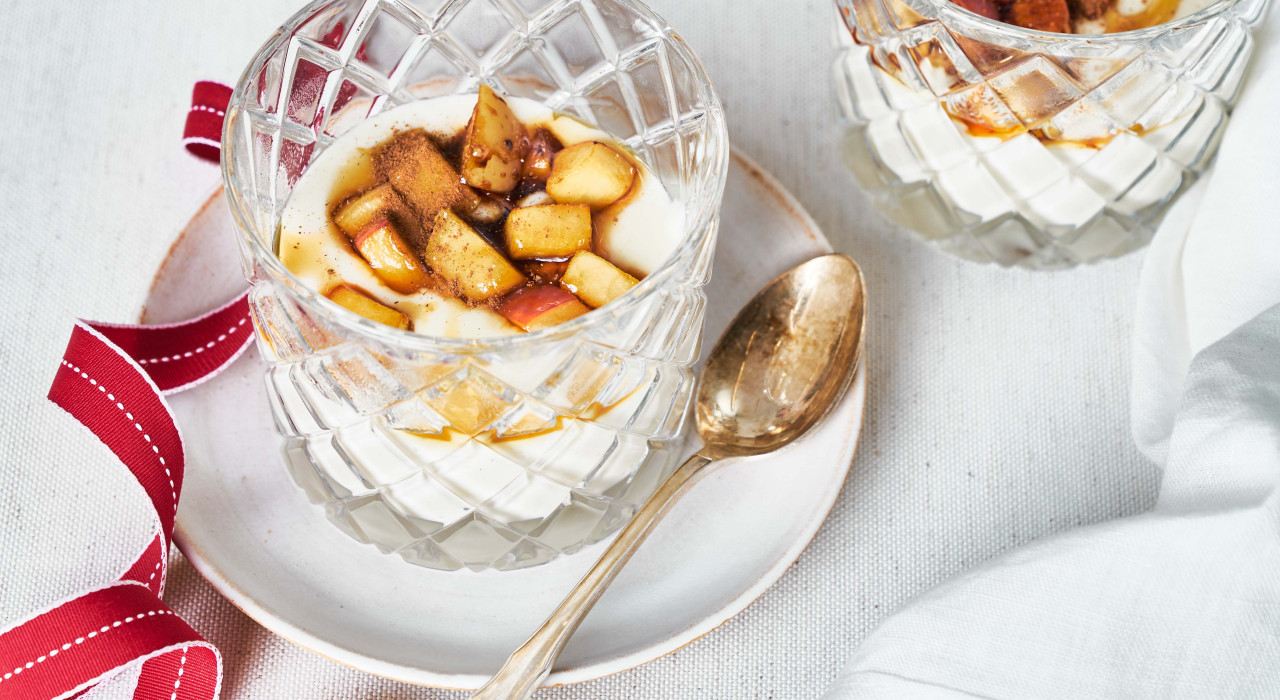 Bachlkoch mit Honig, Äpfel und Zimt 