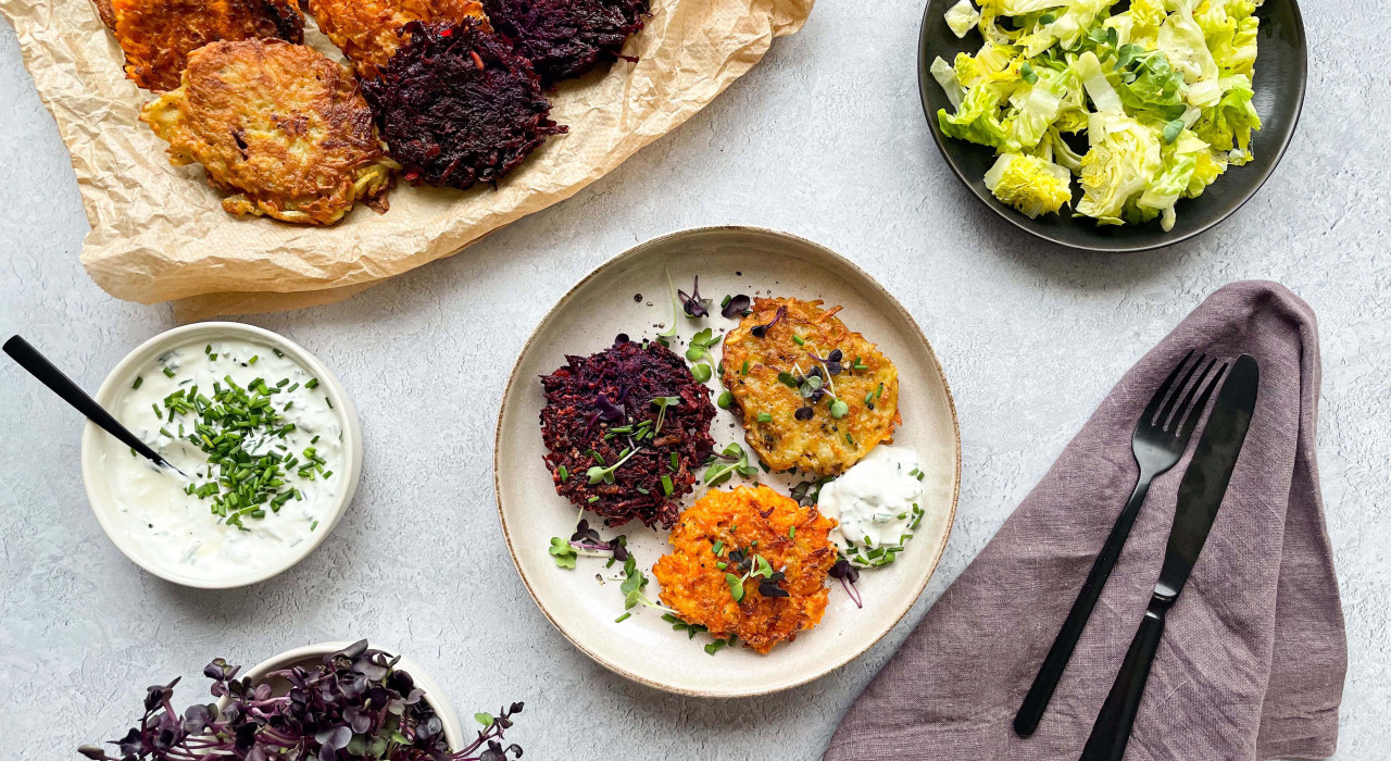 Dreierlei Gemüse Puffer