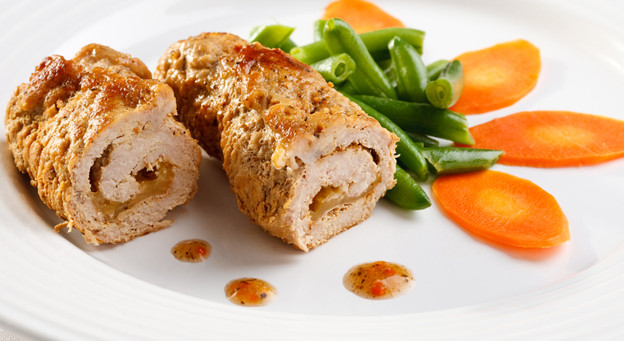 Gefüllte Kalbsfleischröllchen