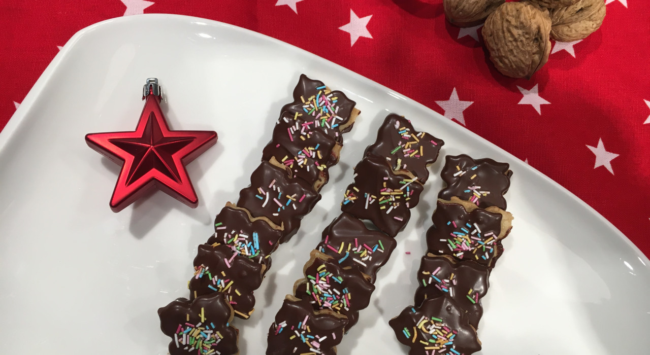 Marzipan Nuss Plätzchen