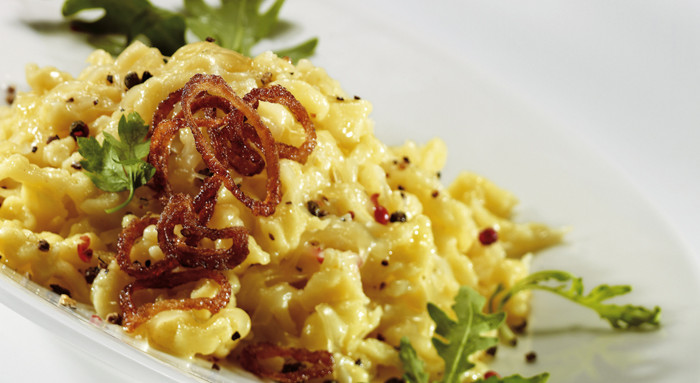 Käsespätzle mit Bergkäse
