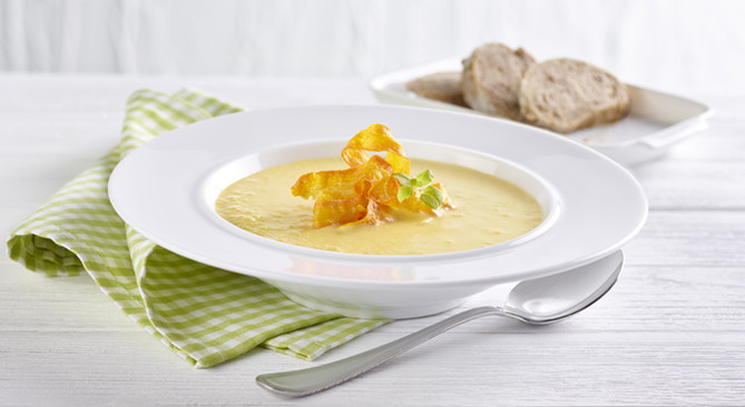 Karotten-Erdäpfelcremesuppe