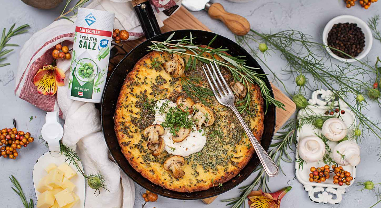 Herzhafte Käse Palatschinken