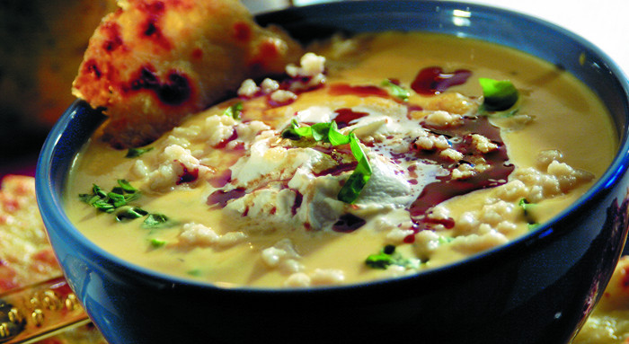 Kürbis-Knoblauch-Suppe