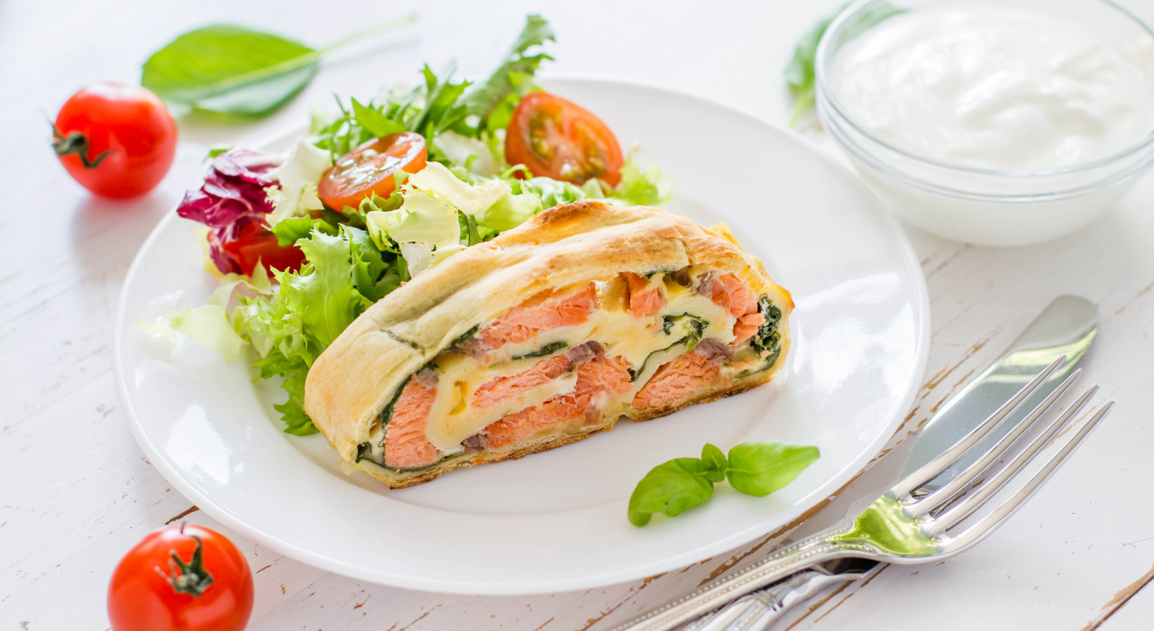 Lachsstrudel