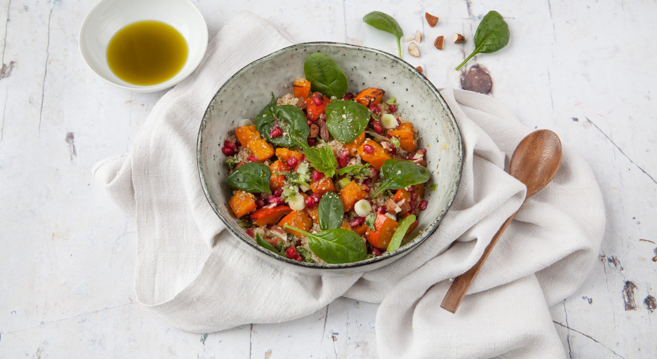 Quinoasalat mit Kürbis