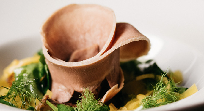 Kalbszüngerl mit Fenchel