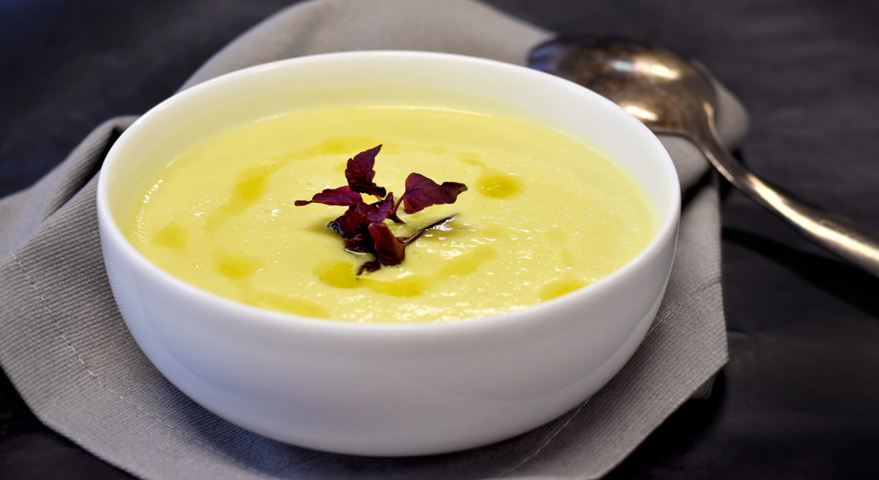 Sellerie Suppe mit Rupp Feinster Streich mit Emmentaler