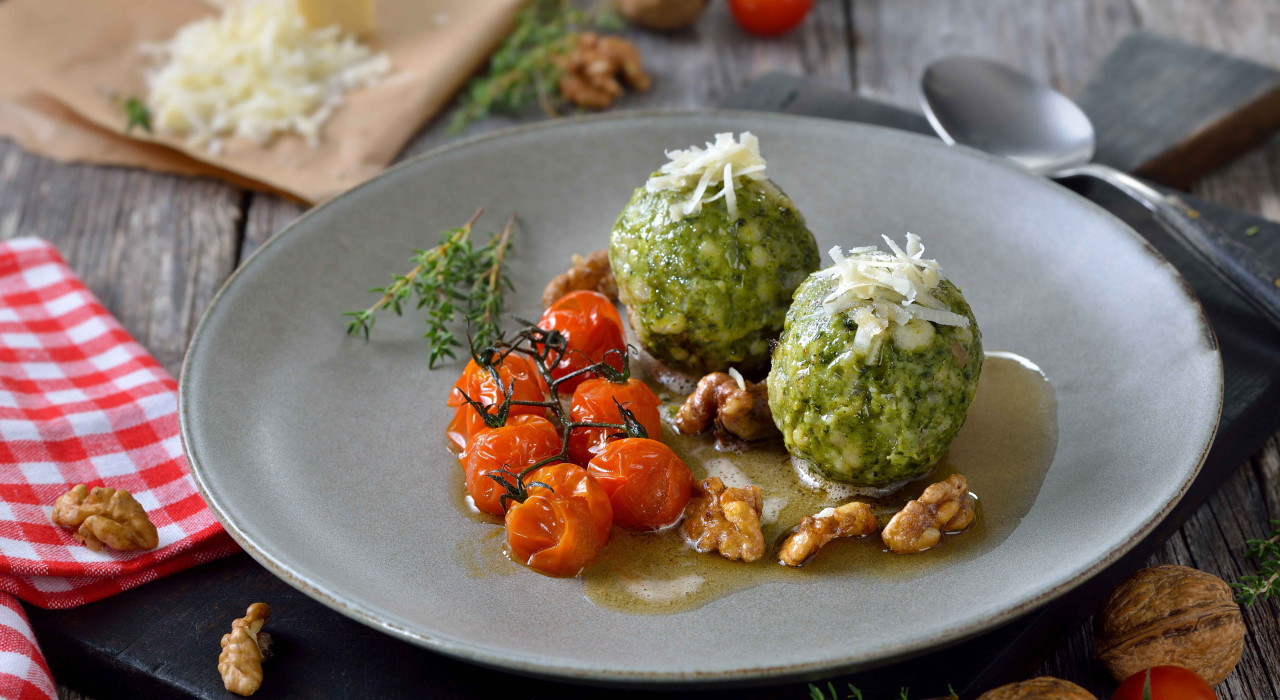 Herzhafte Spinatknödel