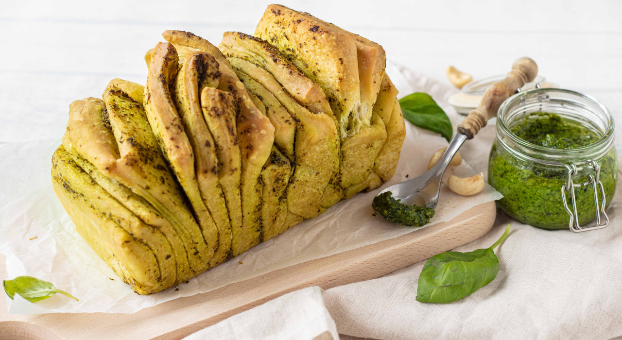 Fini’s Feinstes Pesto-Zupfbrot