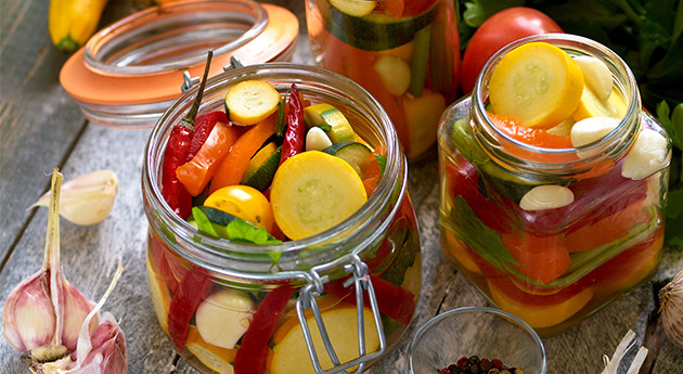 Buntes Gartengemüse