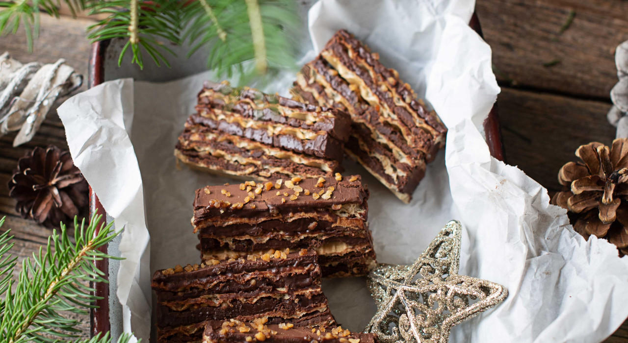 Schoko Nuss Waffelschnitten