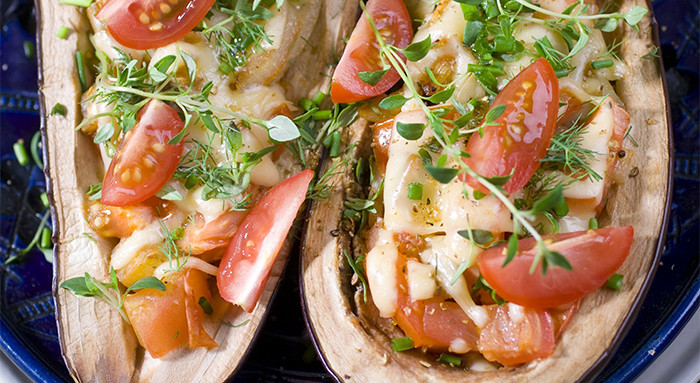 Gefüllte Melanzani mit Thunfisch