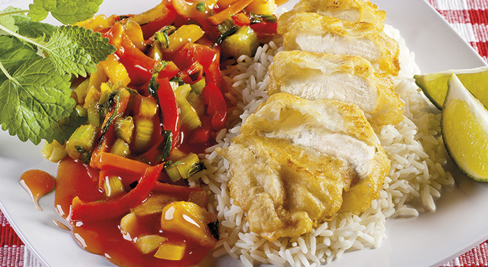 Schnelles Huhn Süß- Sauer