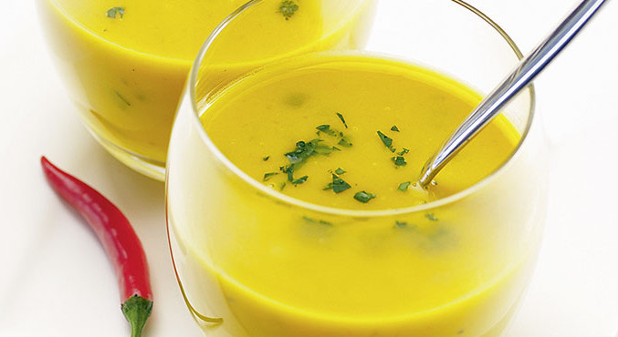 Süßkartoffel-Ingwer-Suppe