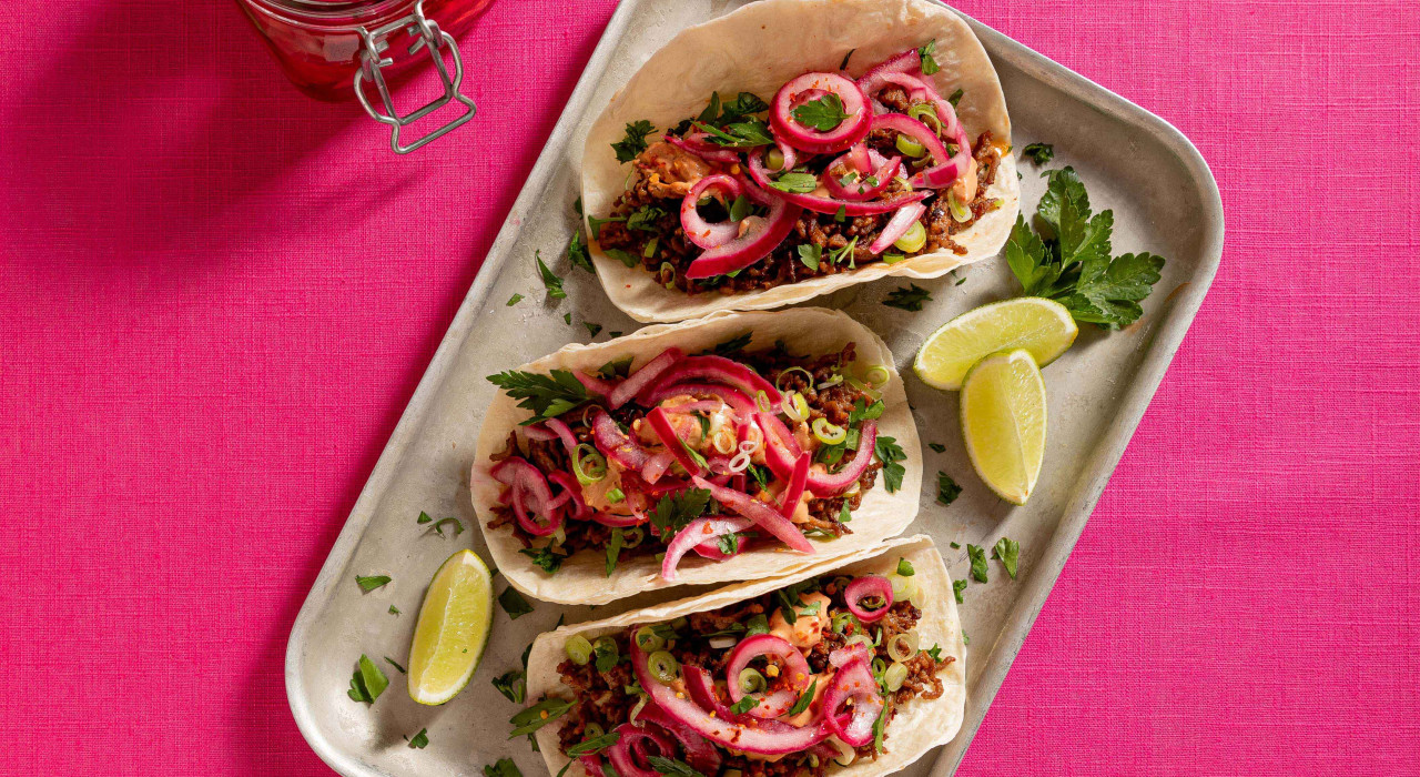 Eingelegte rote Zwiebeln