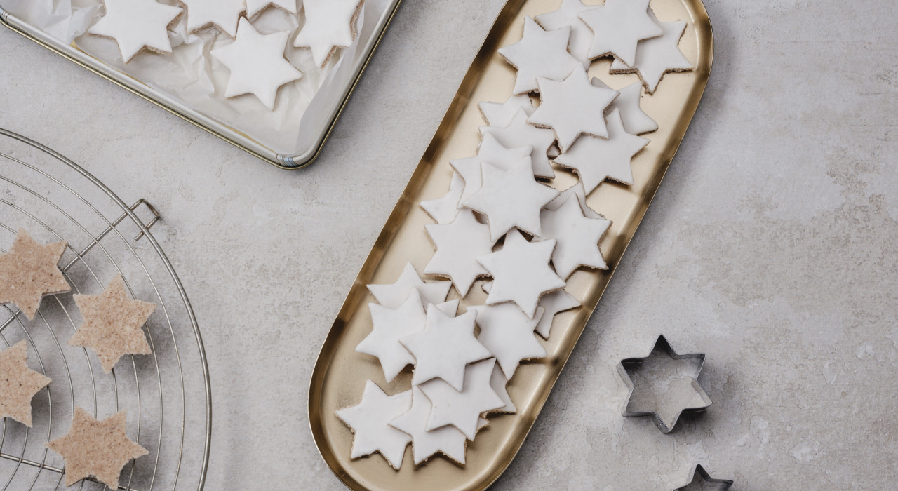 Glasierte Zimtsterne